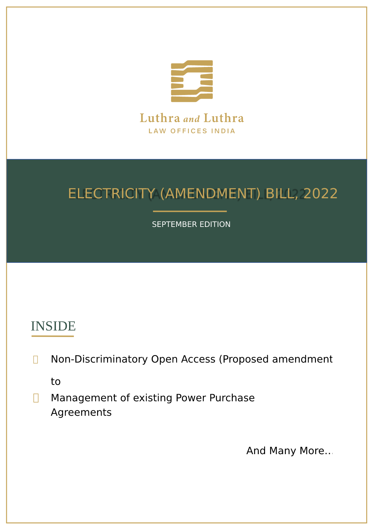 Electricity- (Amendment) Bill (2022)